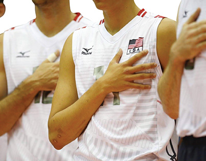 Mizuno // USA // Men's Volleyball Teamwear // SS15
