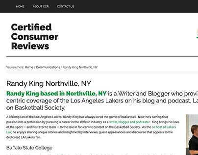 Randy King Northville NY Certified Consumer Reviews