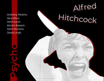Poster for "Psycho" by Alfred Hitchcock