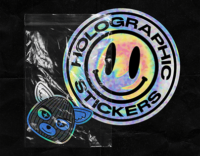 Project thumbnail - Holographic Sticker Mockup