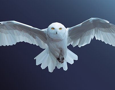 Hedwig low poly