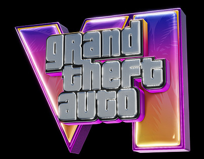 "GTA VI" LOGOTIPO em 3D 🏝️✨ @rockstargames