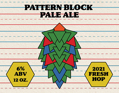 Beer Label - Pattern Block Pale Ale
