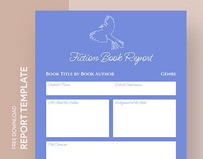 Free Editable Online Printable Book Report Template