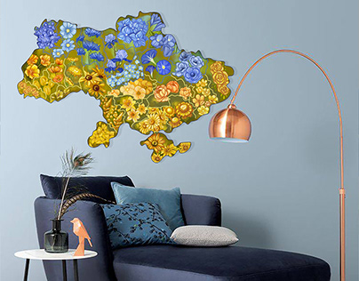 Ukraine map design.