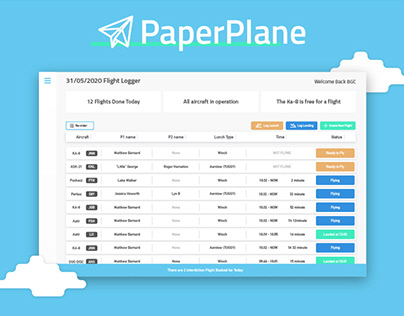 PaperPlane flight logging system for GA & Gliding