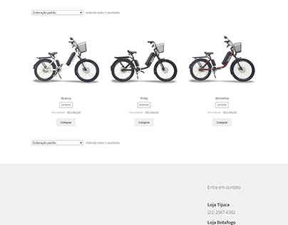 E-commerce para Egobike - bicicletas elétricas
