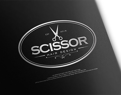 Scissor logo design