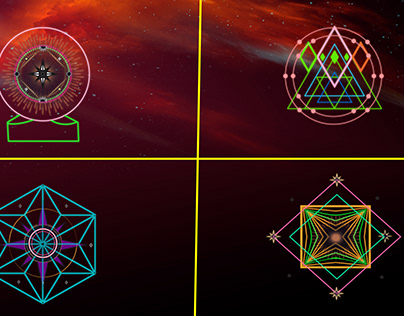 special sacred geometry spiritual mystery logo