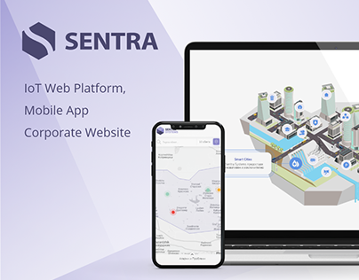 SENTRA UX/UI IoT Web Platform and Mobile App