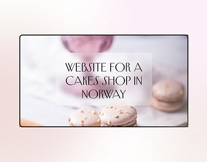 Website for a cakes shop in Norway