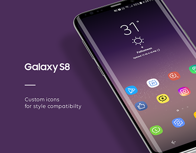 Galaxy S8 icon Design