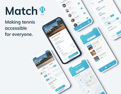 Tennis App - UX/UI Design Case Study