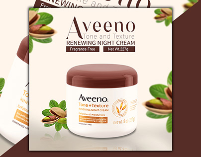 Aveeno Skin care Product Banner