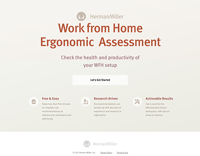 WFH Ergonomic Assessment Tool