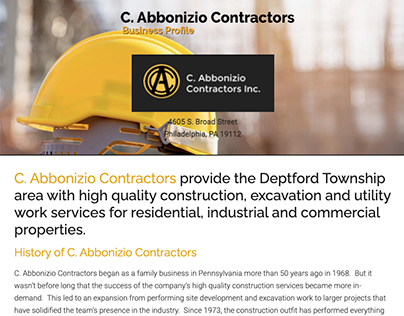 C. Abbonizio Contractors Business Profile