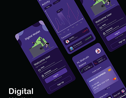 Digital Wallet App UI Design
