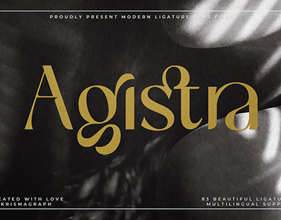 Agistra | Modern Ligature Sans