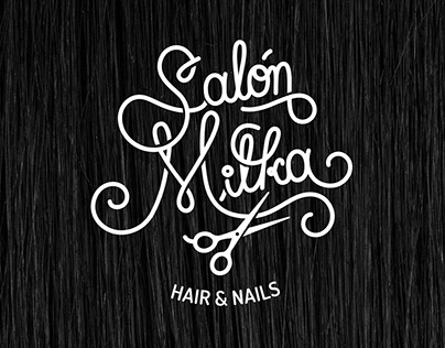 Salon Milka - Branding (logo lettering)