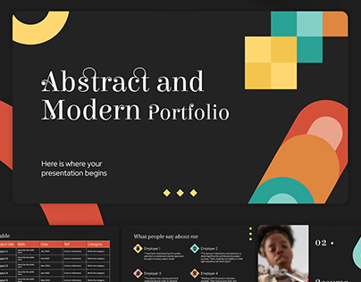 Presentation - Abstract and Modern Portfolio