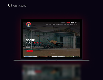 Football Club Landing Page - UI Case Study