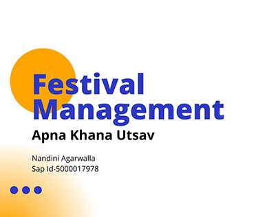 Apna Khana Utsav-Food Festival