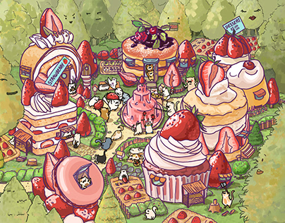 Strawberry's village