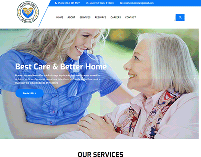 Next Move Family Homecare Website Design