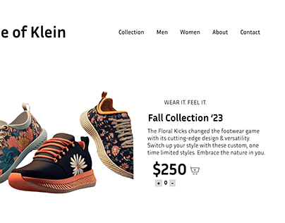 Shoe Collection Web Design