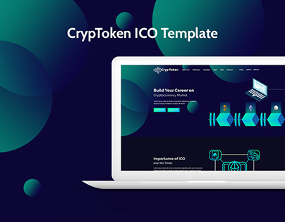 CrypToken- ICO Crypto Currency PSD Landing Template