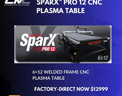 STV®CNC SPARX™ PRO 12 Welded Frame Plasma Table