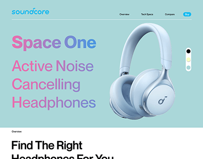 Project thumbnail - Anker Soundcore Headphones | Space One