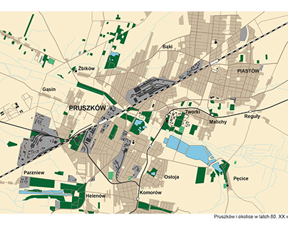 Edukacyjne mapy Pruszkowa/educational maps of Pruszków