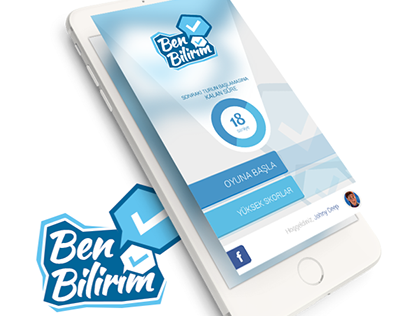 Ben Bilirim Logo & Mobile App UI Design