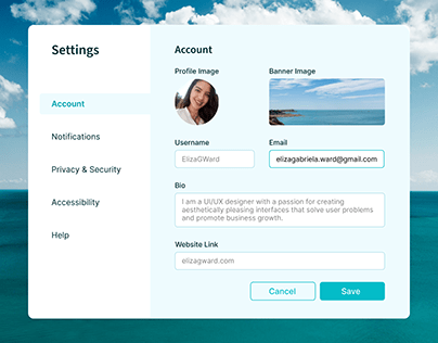 Account Settings | Desktop & Website App