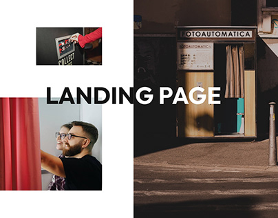 Landing page for photo booth rental