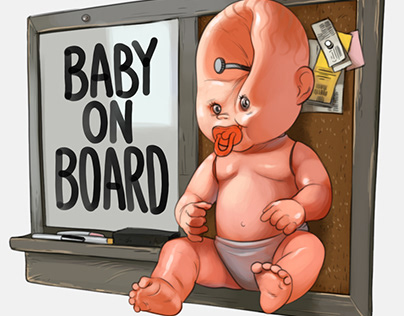 Reject Baby on board stickers