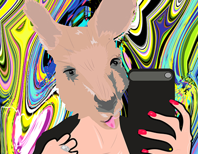 Kangaroo vanity selfie