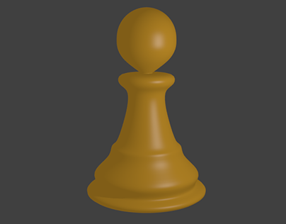 3D Chess Pawn Design