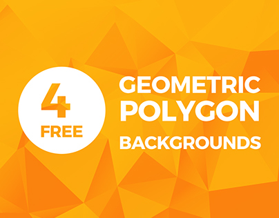 4 Free High-Res Geometric Polygon Backgrounds