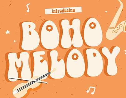 Boho Melody – Groovy Typeface