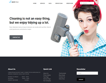 Home Cleaning Website Hero Section Design By Elementor