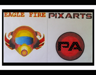 EAGLE FIRE GAME logo & PIXARTS logo