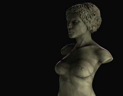 marble female bust