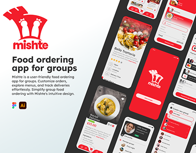 Food Ordering app concept design - Mishte