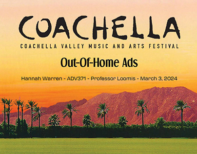 Coachella OOH Ads Process Book