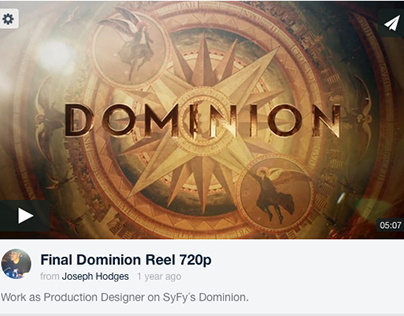 Dominion. SYFY Channel. Production Design Reel.
