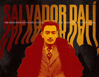 A poster of Salvador Dali/Постер с Сальвадором Дали