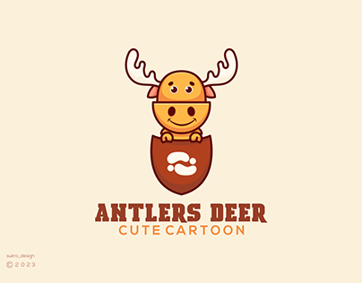 Antlers Deer Logo Design...