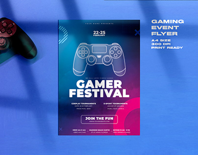 Gamer Fest Flyer Template